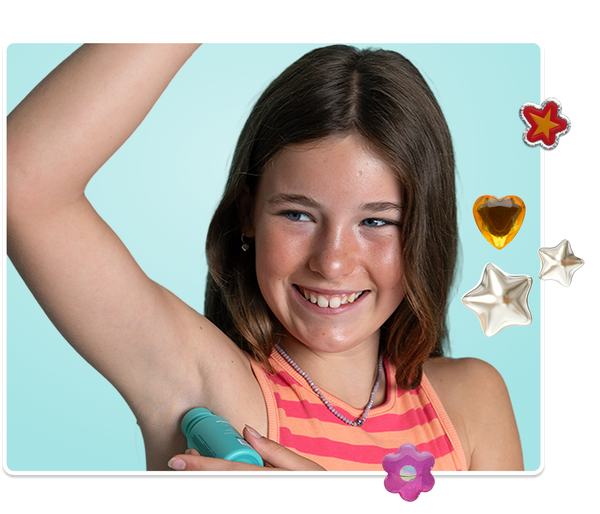 The all-natural deodorant for young girls